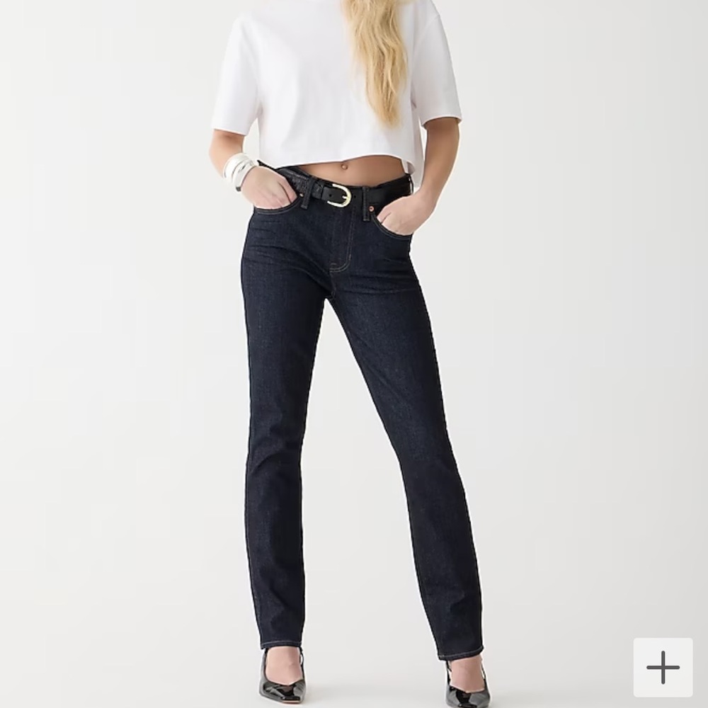 Like new JCREW 9" mid-rise vintage slim-straight jean in resin rinse size 27